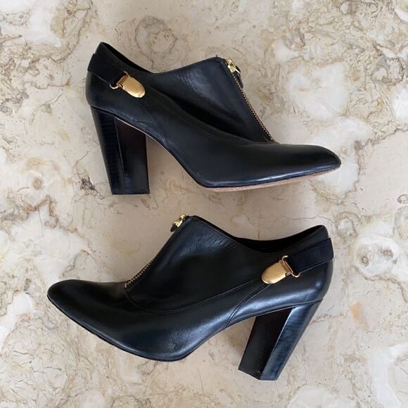 Saks Fifth Avenue Leather Heeled Booties - Picture 4 of 13